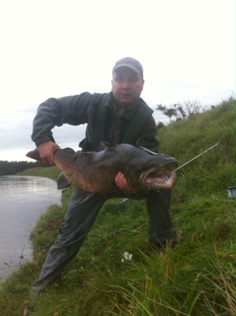 Kenny Milne Jnr. and his 45lbs. fish on 26.10.13