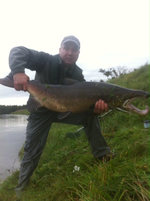 Kenny Milne with his 45lbs. fish on 26.10.13
