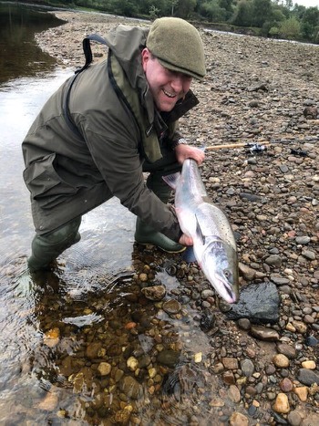 Malcolm Smith with his 18lbs. fish on 29th of August 2019