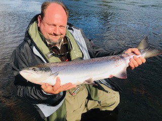 Rob Hills with his 16lbs. fish on the 5th of September 2019