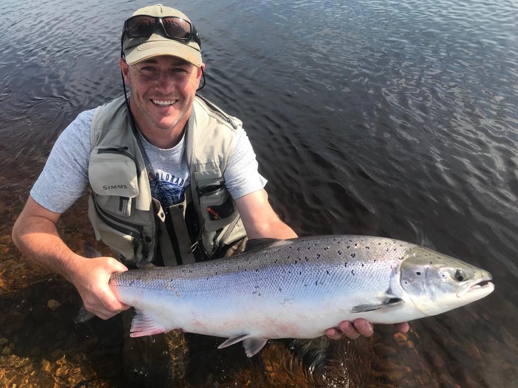 Robert McFarlane with his 18lbs. fish on the 24th of June 2020