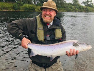 Mr Robin Batchelor with his lovely 14lbs. fish on the 29th of August 2019