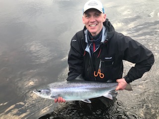 Scott Sykes with his 16lbs. fish on 12 April 2019