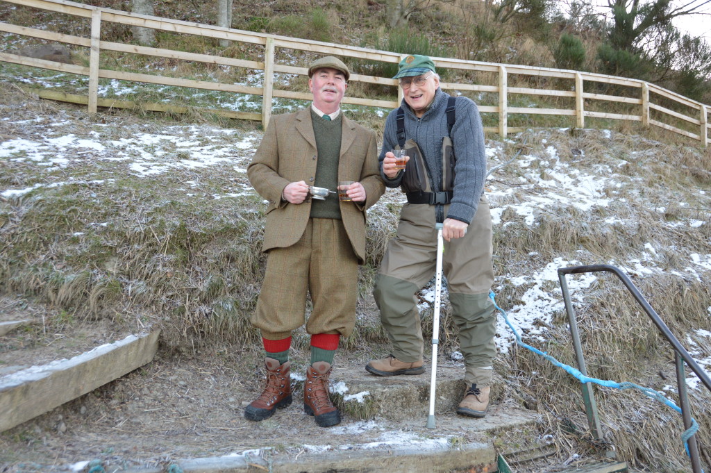 Gary and Robert Burns preparing to toast the day!